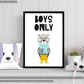 Boys only, poster