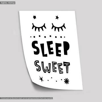 Sleep sweet, κάδρο, μαύρη κορνίζα  2