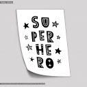 Super hero nordic style, αφίσα, πόστερ 
