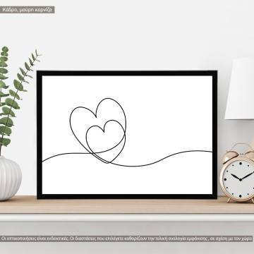 Hearts embracing II, poster