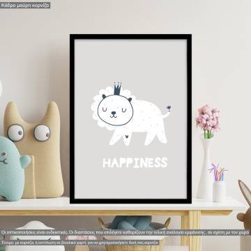 Wish Animals, Lion, happiness, poster