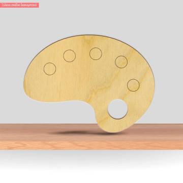 Wooden figure Painting pallete