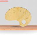 Wooden figure Painting pallete