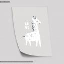 Wish Animals, Giraffe, love, poster