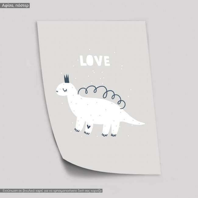 Dinosaur, love, poster