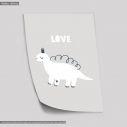 Dinosaur, love, poster