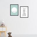 Kids canvas print You are my sunshine for boys, diptych