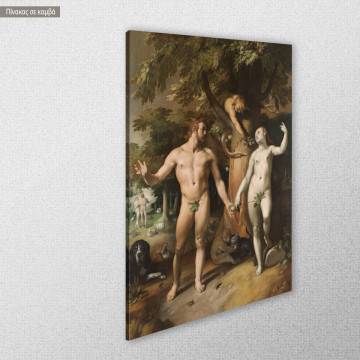 Canvas print The fall Cornelis van Haarlem Framed canvas View 1 2