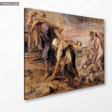 Canvas print Deucalion and Pyrrha  Rubens P. P. Framed canvas View 1 2