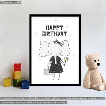 Happy birthday, poster