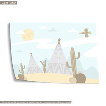 Indians tales I, κάδρο, μαύρη κορνίζα 2