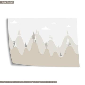 Mountains tales II, κάδρο, μαύρη κορνίζα 2