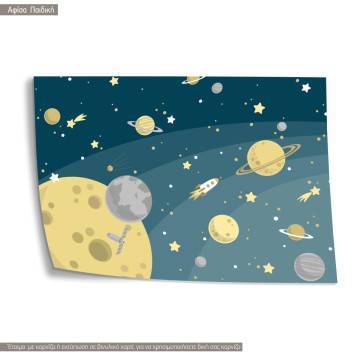 Space tales I, κάδρο, μαύρη κορνίζα 2