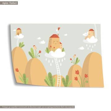 Raining mountains tales III, κάδρο, μαύρη κορνίζα 2