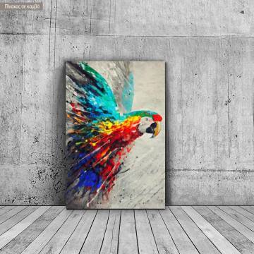 Canvas print Parrot colours