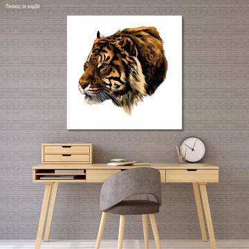 Πίνακας σε καμβά Tiger illustration