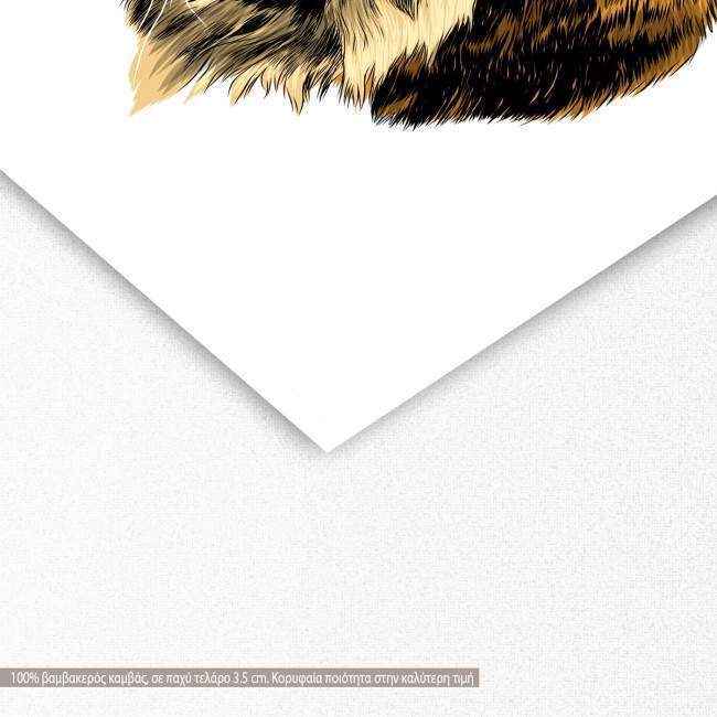 Canvas print Tiger illustration