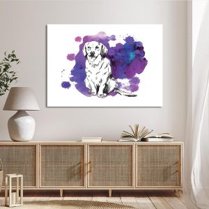 Canvas print Labrador Retriever Drawing Framed canvas View 1 2