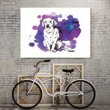 Canvas print Labrador Retriever Drawing