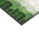 Canvas print Geometric hexagonsgreen
