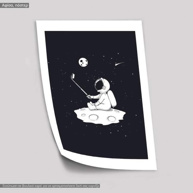 Poster Astronaut selfie 