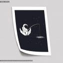 Poster Astronaut fishing
