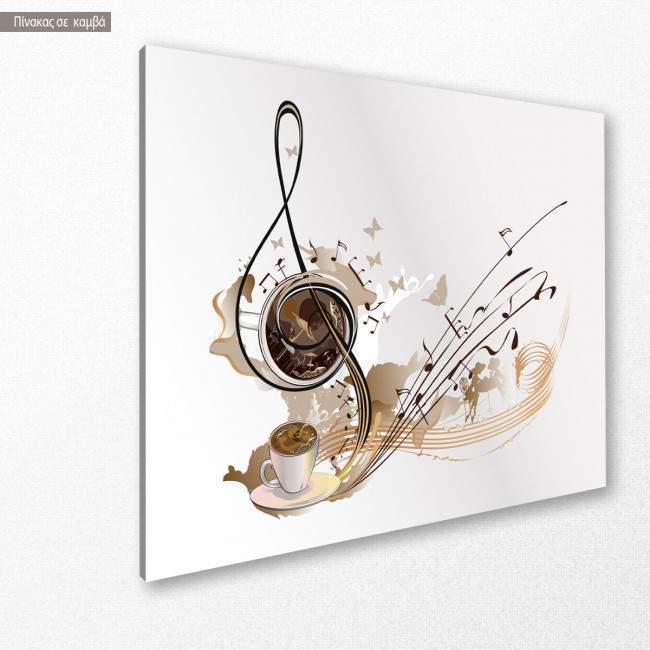 Canvas print Coffee music