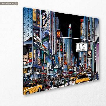 Canvas print New York vector art Framed canvas View 1 2