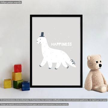 Dinosaur, happyness, poster