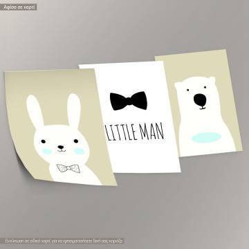 Poster little man 3 panels 2