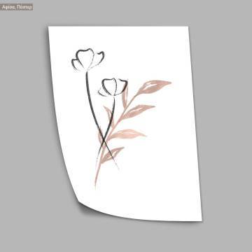 Botanical comp VIΙI, κάδρο, μαύρη κορνίζα 2