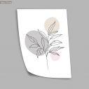 Leaves with circles, Poster