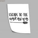 Poster Escape to the unknown