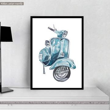Retro Vespa VII, poster