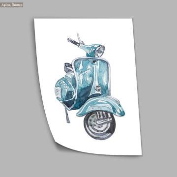 Retro Vespa VII, poster 2