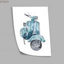 Retro Vespa VII, poster
