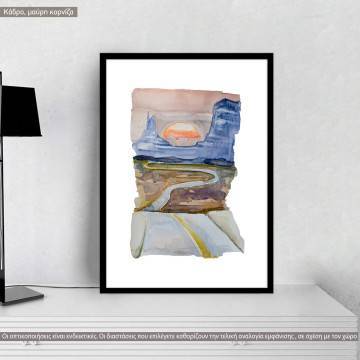 Road VIII, κάδρο, μαύρη κορνίζα