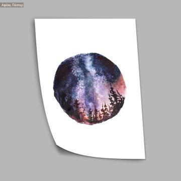 Starry sky IV, κάδρο, μαύρη κορνίζα 2