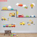 Kids wall stickers My city