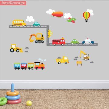 Kids wall stickers My city 2