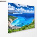 Canvas print Aerial view of Myrtos beach, Kefalonia