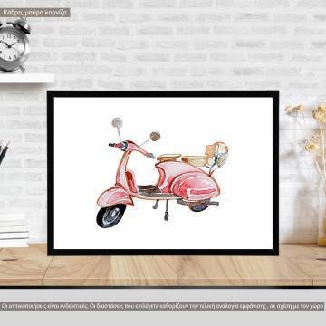 Retro Vespa I, poster