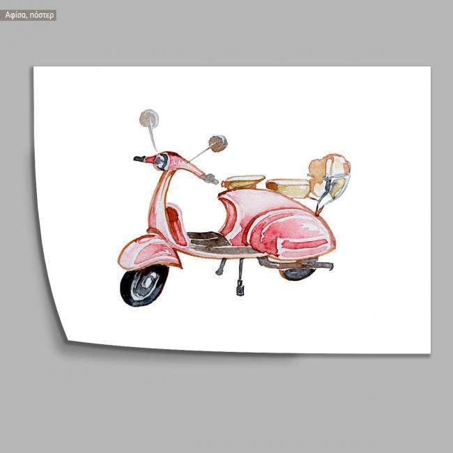 Retro Vespa I, αφίσα, πόστερ