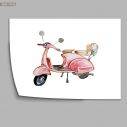 Retro Vespa I, poster