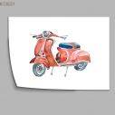 Retro Vespa V, poster