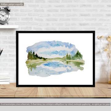 Camp Nature III, κάδρο, μαύρη κορνίζα