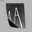 A hanging bridge grayscale, poster