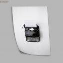 An old typewriter grayscale, poster