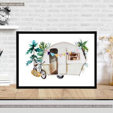 Travelling VIII, κάδρο, μαύρη κορνίζα