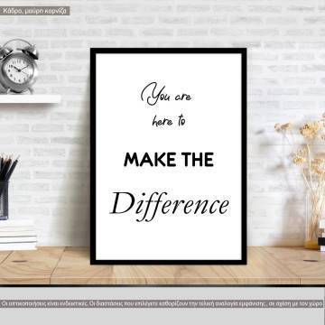 Make the differencePoster